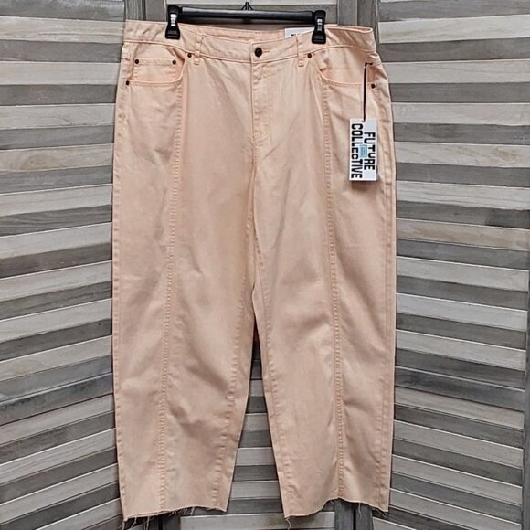 Women's Tie-Dye Mid Rise Straight Jeans | Future Collective | 16 - Picture 2 of 12